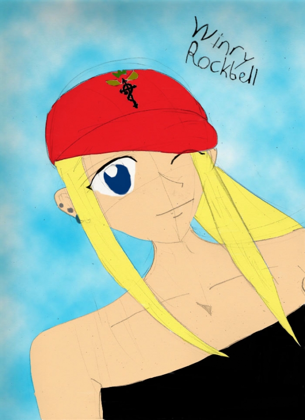 Winry Sketch (colored)