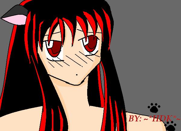 Neko Blushing, On Ms Paint