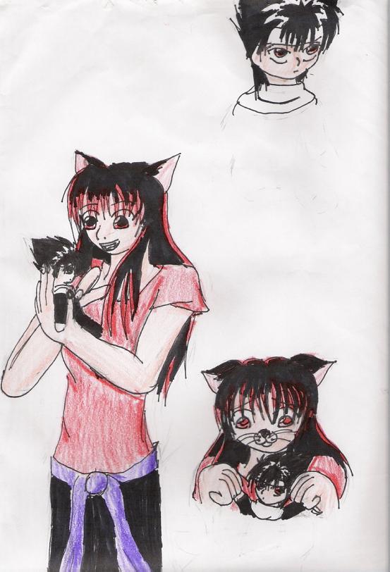 Neko And Her Hiei Plushie