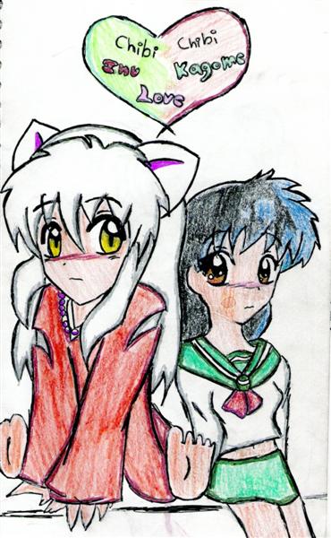 Inu &amp; Kagome (chibi)