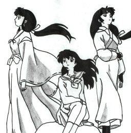 Kikyo, Kagome, And Sango