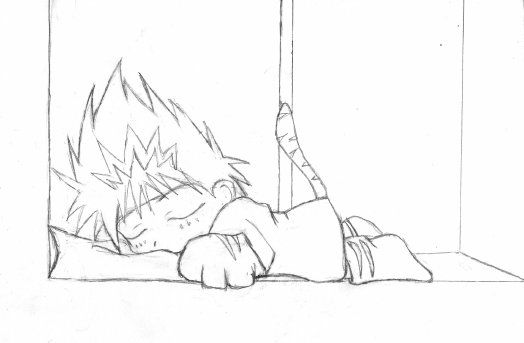 Chibi Sleeping Kitty-ish Hiei