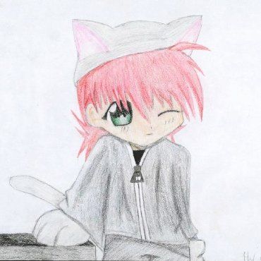 Kurama Chibi Cat (colored)