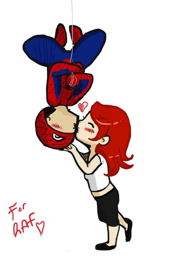 Spidey kiss