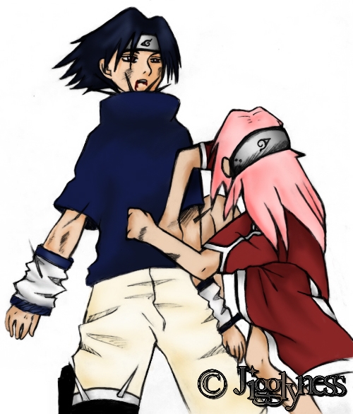 Sasuke & Sakura (colored)