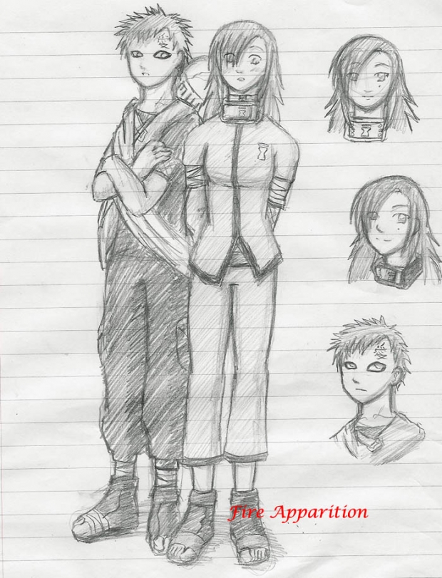 Gaara And Esmeralda Sketch