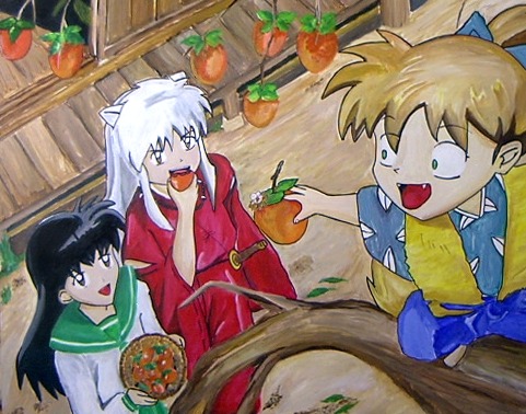 Shippo, Inuyasha And Kagome