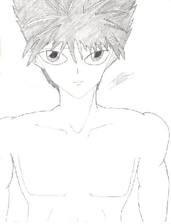 Shirtless Hiei