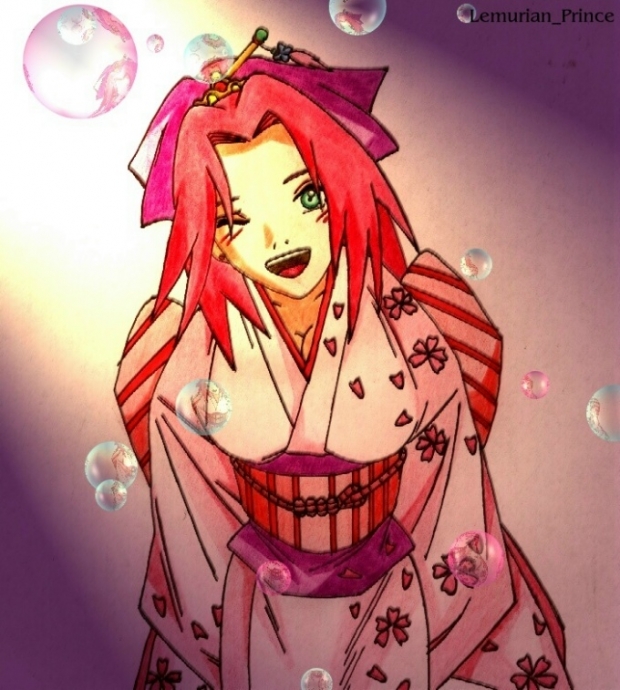 Sakura In Kimono