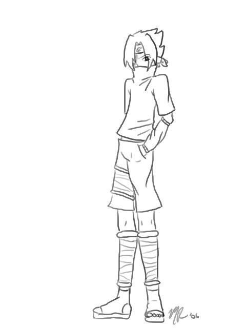 Sasuke Lineart