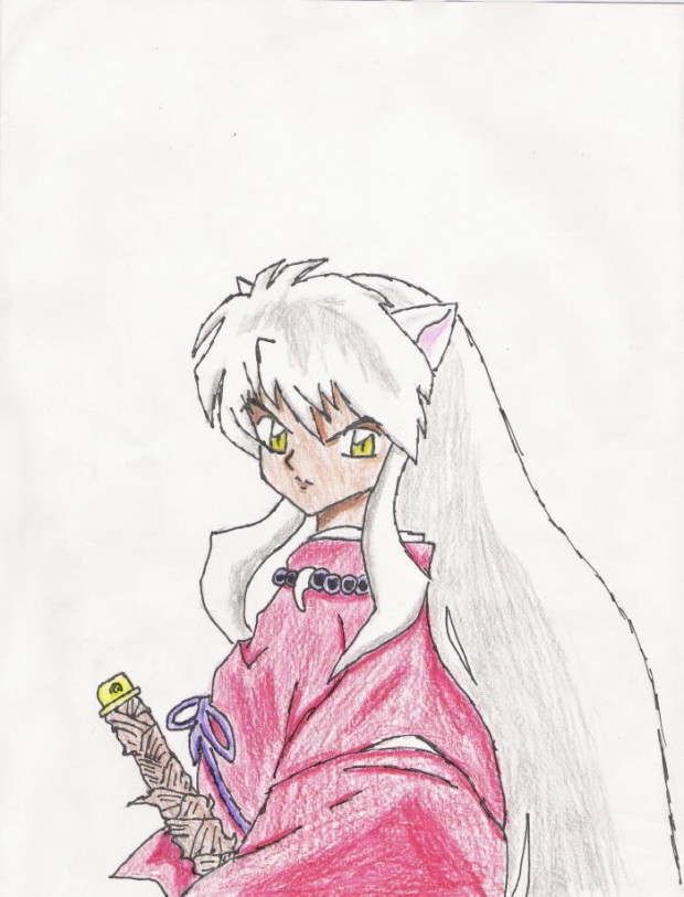 Inuyasha Scowl (colored)