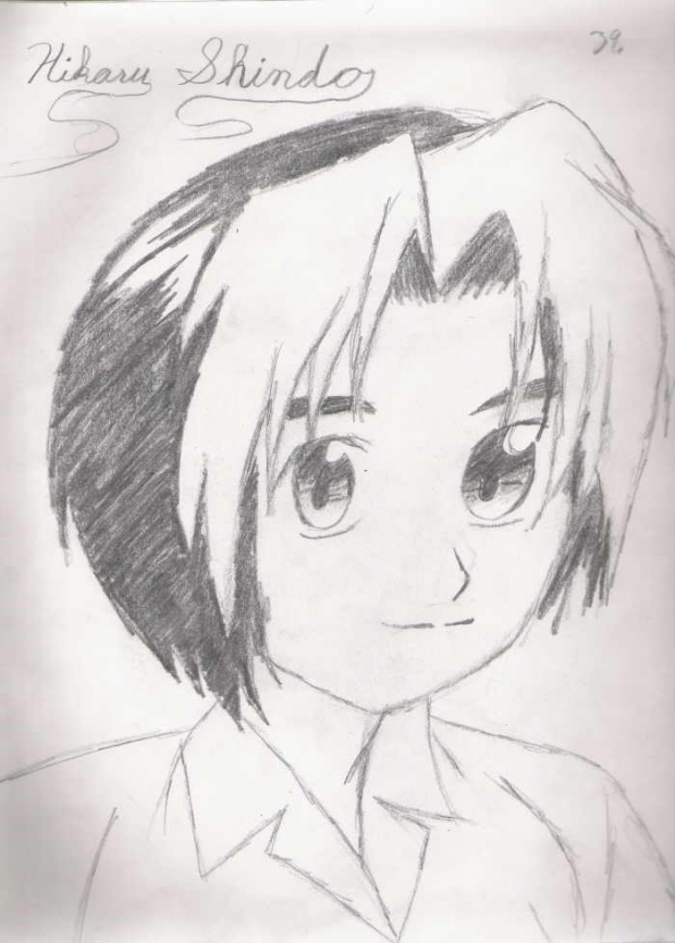 1st Sketch Of Hikaru Shindo