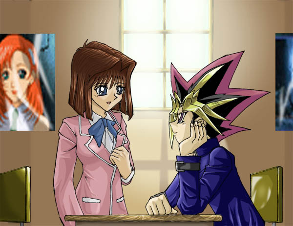 Yami And Anzu In Classroom