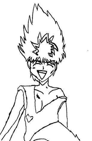 Hiei Laughing