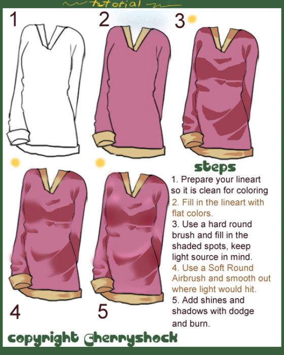 Coloring Tutorial :clothing