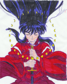 Human Inuyasha (colored)