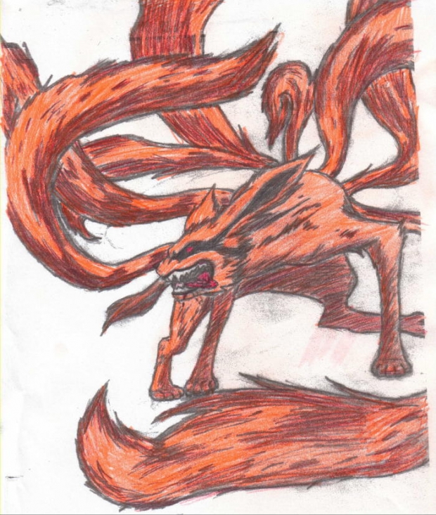 Nine Tailed Fox Colored