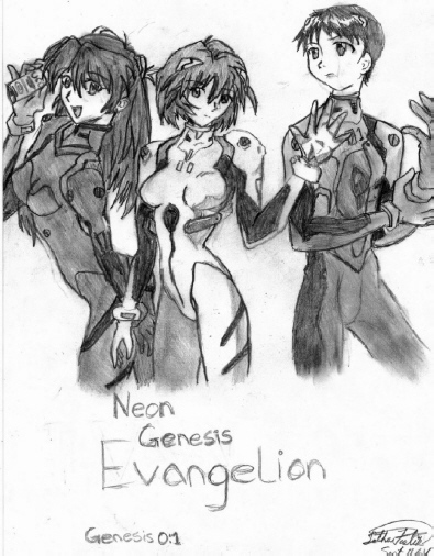 Asuka, Rei, Shinji