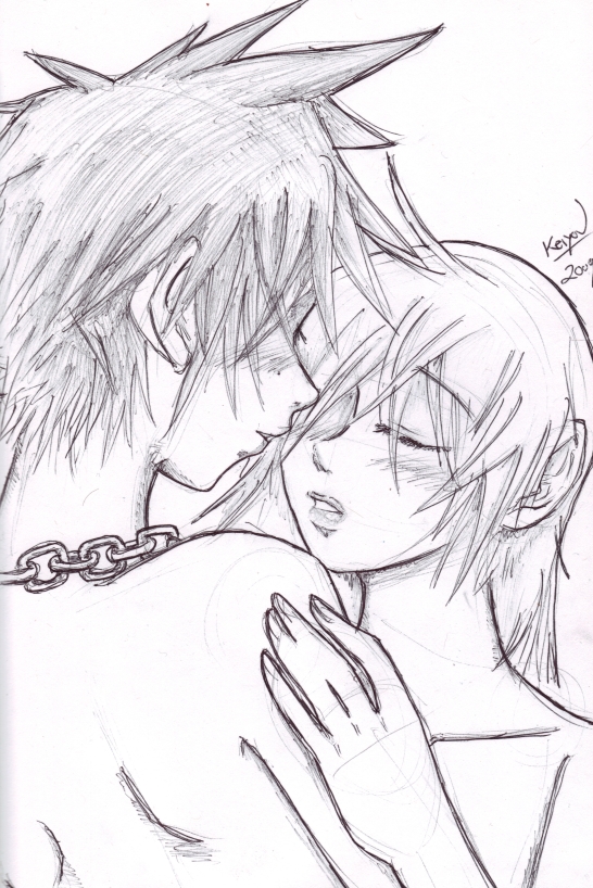 Together (Sora/Kairi Uncolored)