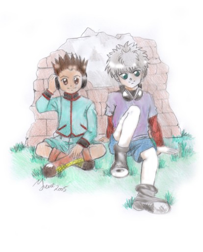 Gon & Killua Listening Music