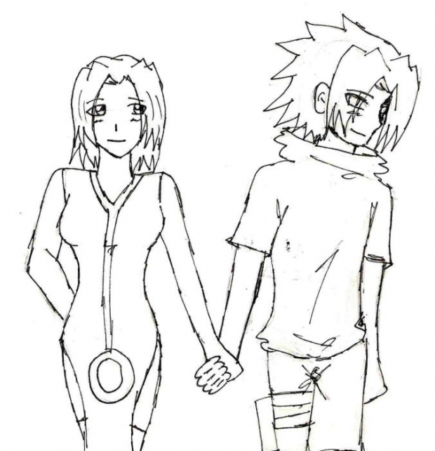 Sasusaku Holding Hands