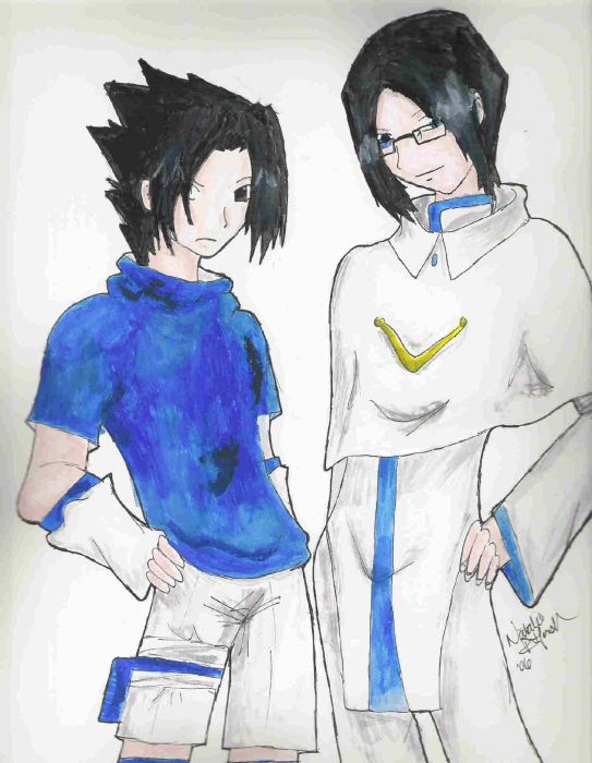 Sasuke Uchiha And Uryuu Ishida