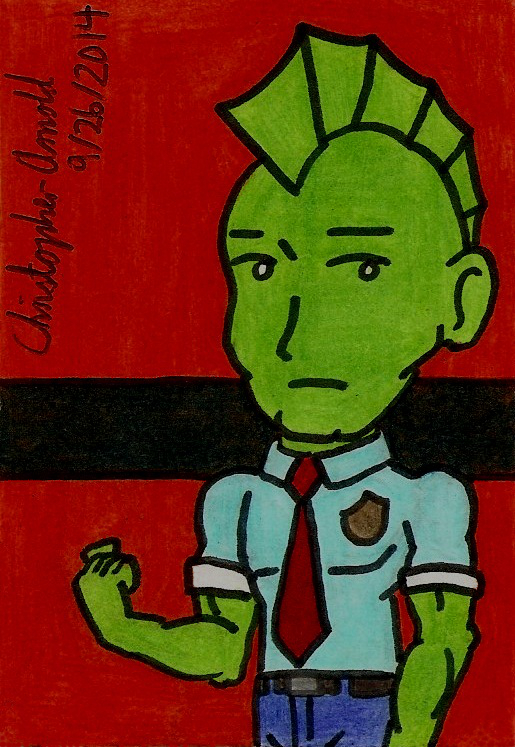 Super-Deformed Savage Dragon Sketch Card