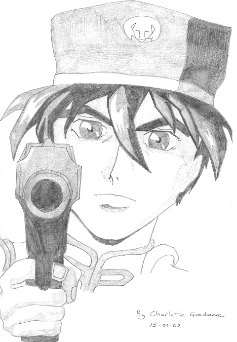 Heero with a Gun