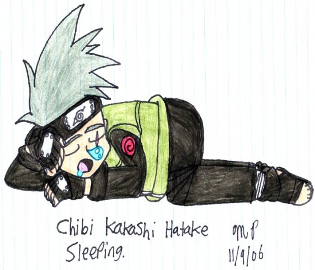 Chibi Kakashi Sleeping