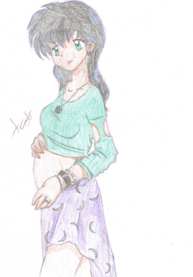 Pregnant Kagome/colored