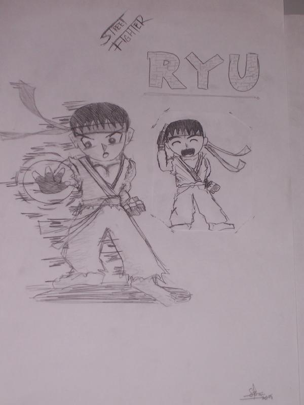 Ryu Hadoken (chibi)