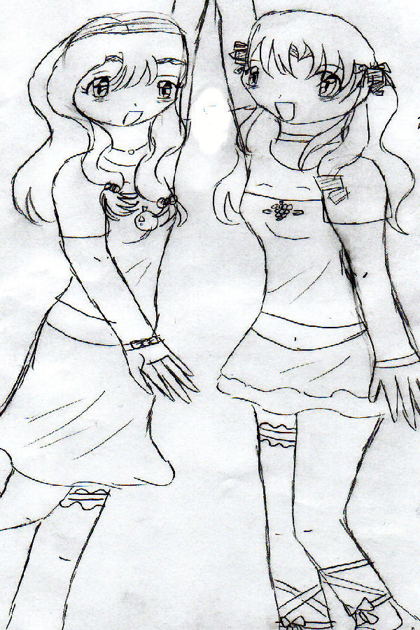 Kiich And Momo *uncolored*