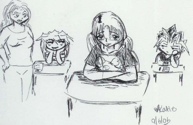 School With Yami And Bakura