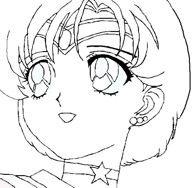 Sailor Mercury (uncoloriert)