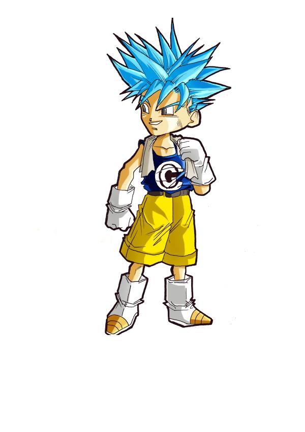 Vegeta Jr With Blue Hair