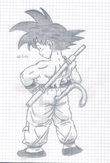 Chibi Goku Turned Around