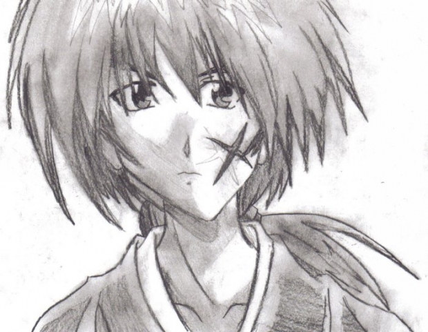 Charcoal Drawing Kenshin