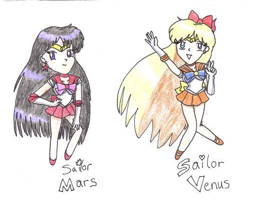 Chibi Sailor Mars And Venus