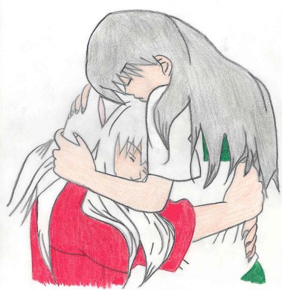 Inuyasha & Kagome Hug C