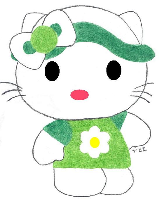 Green Hello Kitty