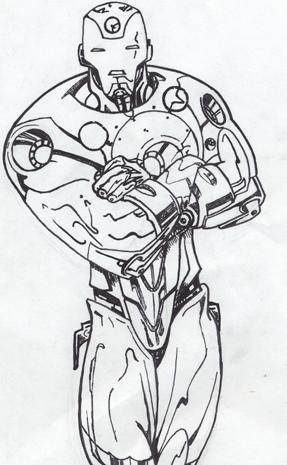 Iron Man Not Colored