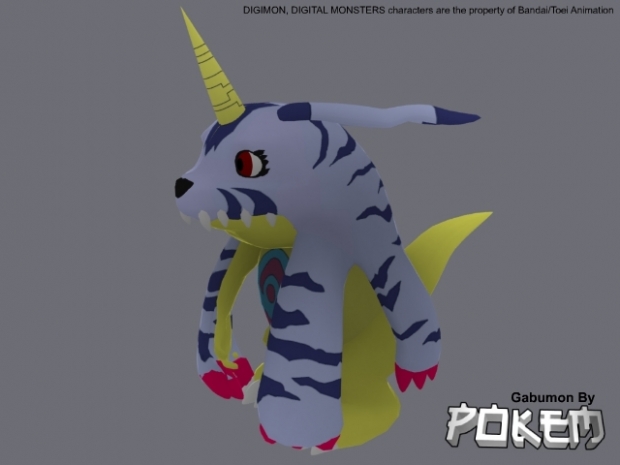 Gabumon In 3d