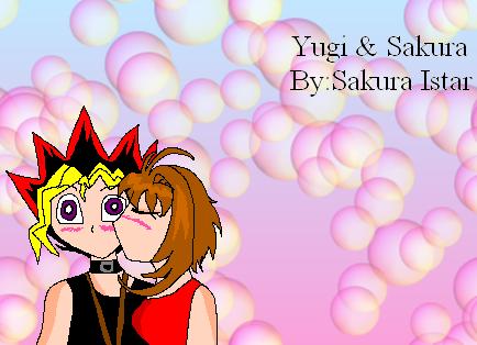 Sakura Giving Yugi A Kiss