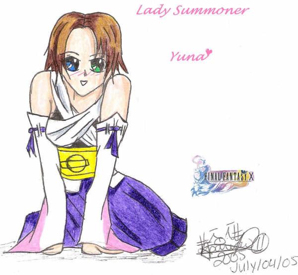 Sitting Yuna Coloured^^