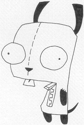 Gir In A Dog Costume B/W