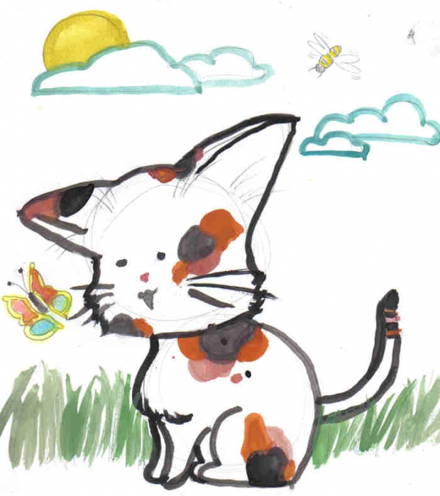 Watercolour Kitty