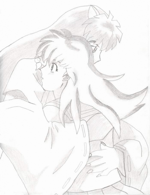 Kagomes First Hug With Inuyasha