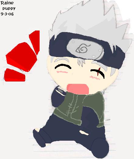 Kakashi Chibi (colored In Paint)