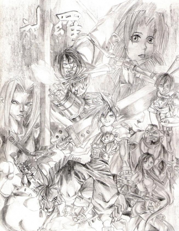 Final Fantasy Vii Group Photo