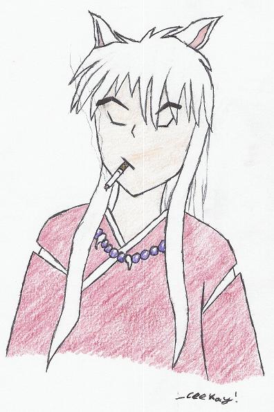 Inuyasha Enjoying The Finer Things